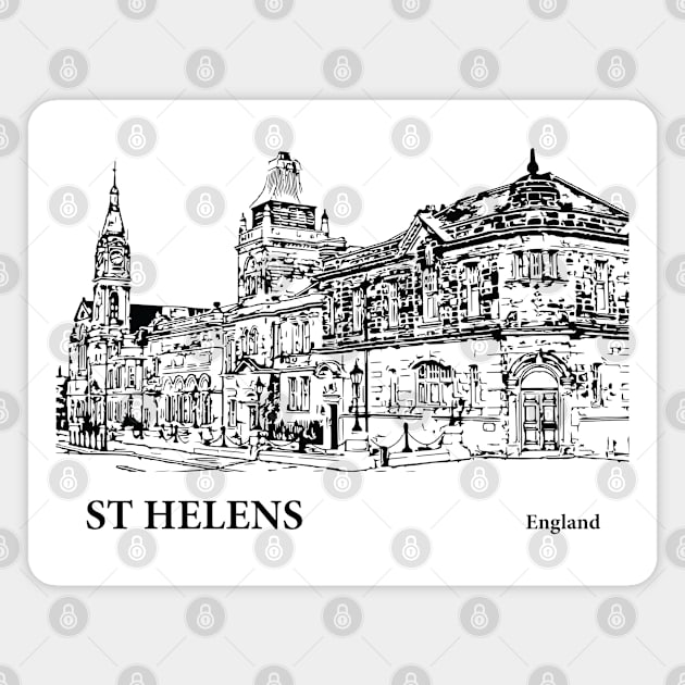St Helens England Magnet by Lakeric
